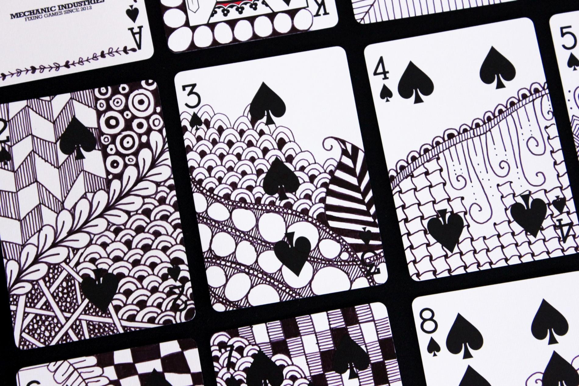 Decorating an entire deck of playing cards with Zentangles : r/Zentangle