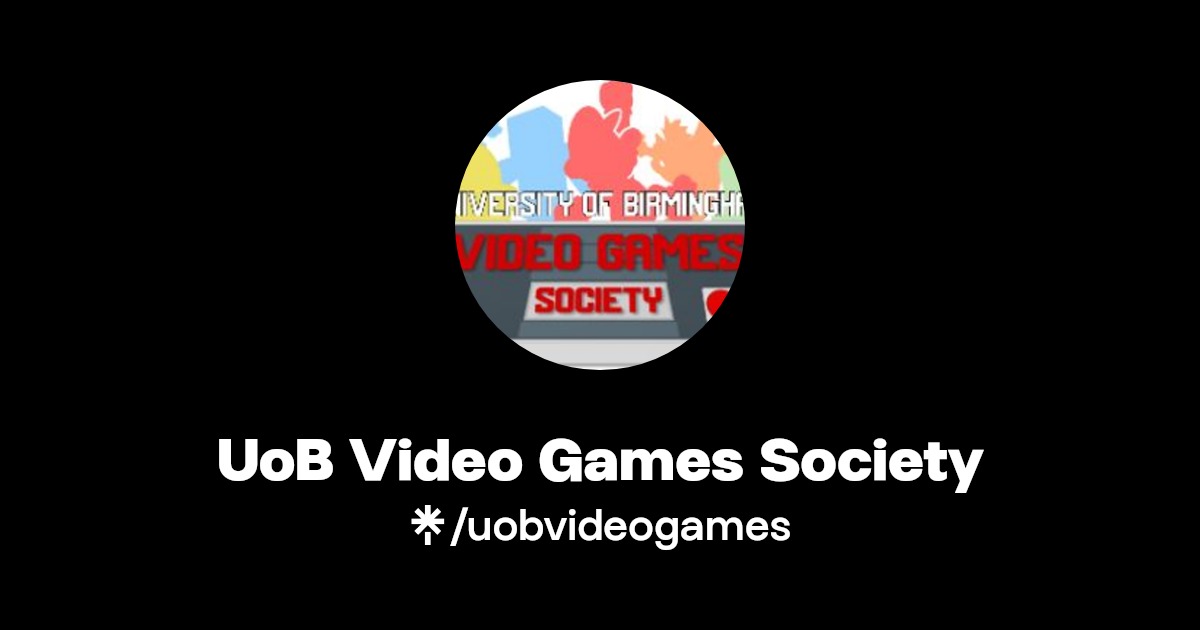 University of Birmingham Video Games Society Linktree image