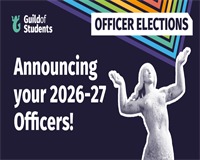 Graphic with text reading: 'Announcing your 2026-27 Officers!'